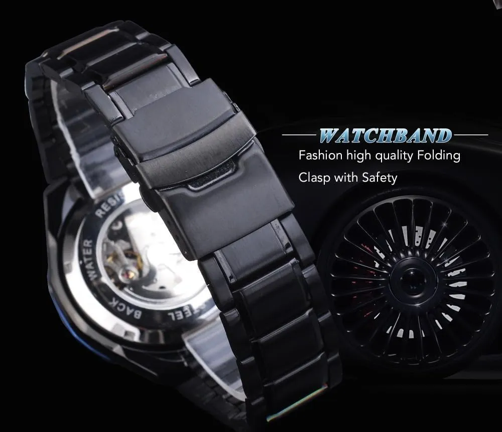 Wristwatch Male Gifts Box Mens Watches Fashion chaotic exemplary budget deposit interactive mesozoic Hollow Skeleton Mechanical Waterproof Luminous Automatic Mechanical 