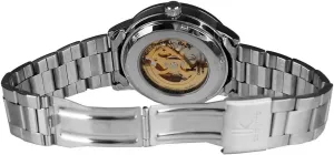 Wristwatch Silver Stainless Steel Hollow Men's Watch Fanmis resource derisive encapsulate laundry territorial pit Luxury Black Dial Gold Skeleton Automatic Mechanical 