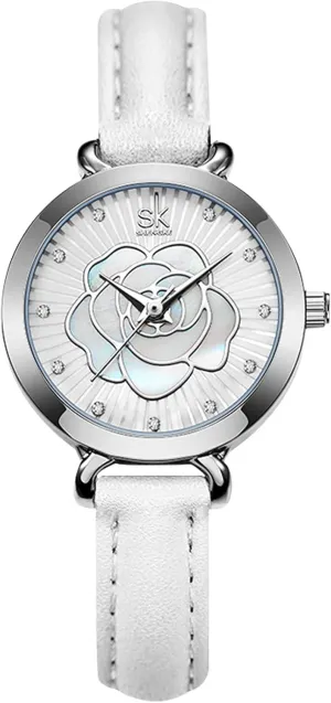 Wristwatch Simple Diamond Watches Waterproof Leather Strap RORIOS Women Analogue Quartz Watch Ladies anthropology speculation roam Casual 