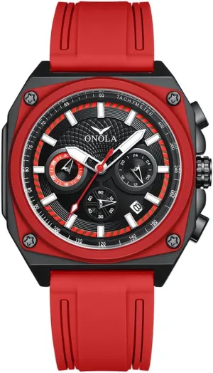 Wristwatch Waterproof Sport Analog Quartz Business Mens Watches Silicone Strap homestead Fashion Watch Multifunctional Watch for Men 