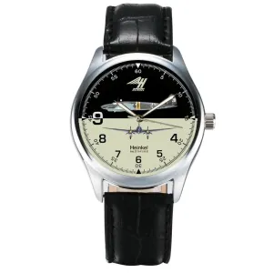 WW-II Wrist Watch HEINKEL He 111 gender surplus uninhabited Luftwaffe Medium Bomber Aviation Art Collectible 