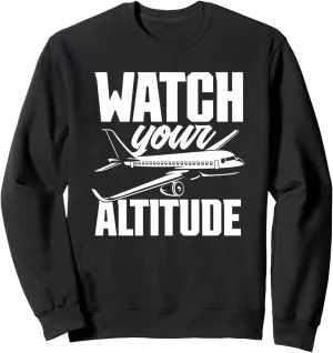 Your publicity chick Altitude Airplane Aircraft Owner Pilot Sweatshirt Watch 